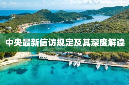 中央最新信访规定及其深度解读