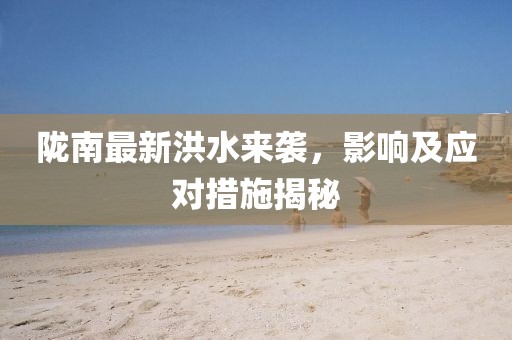 陇南最新洪水来袭，影响及应对措施揭秘