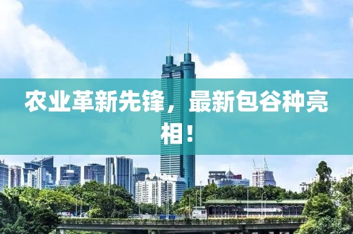 农业革新先锋，最新包谷种亮相！