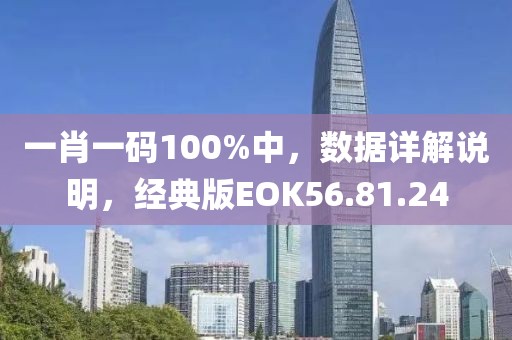 一肖一码100%中，数据详解说明，经典版EOK56.81.24
