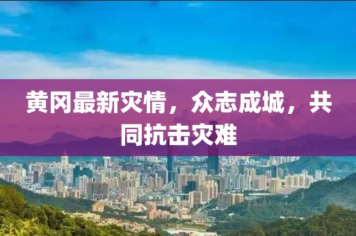 黄冈最新灾情，众志成城，共同抗击灾难