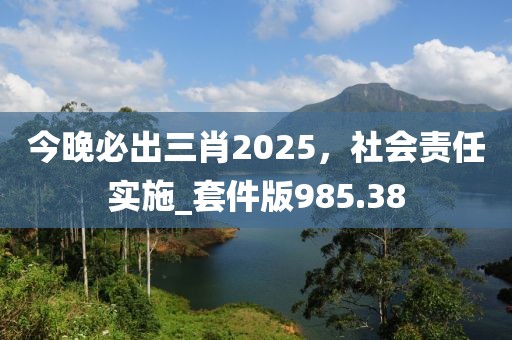 今晚必出三肖2025，社会责任实施_套件版985.38