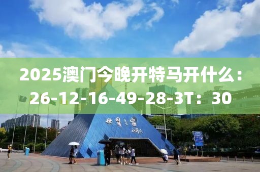 2025澳门今晚开特马开什么：26-12-16-49-28-3T：30