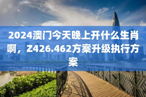 2024澳门今天晚上开什么生肖啊，Z426.462方案升级执行方案