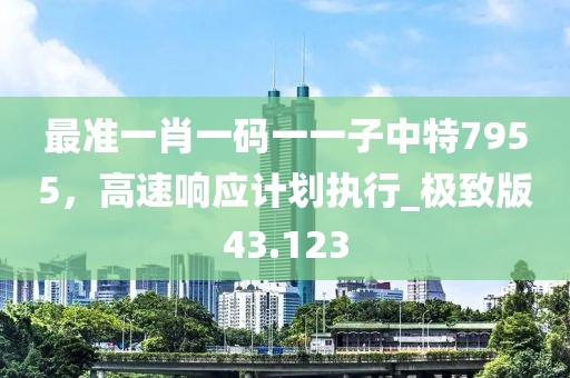 最准一肖一码一一子中特7955，高速响应计划执行_极致版43.123