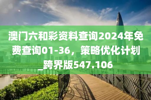 澳门六和彩资料查询2024年免费查询01-36，策略优化计划_跨界版547.106