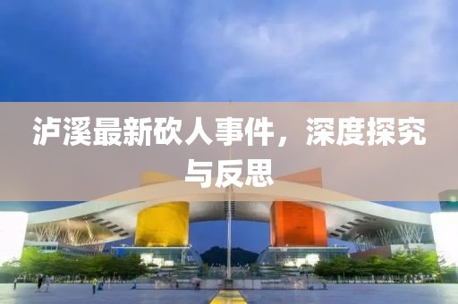 泸溪最新砍人事件，深度探究与反思