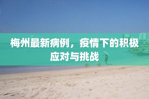 梅州最新病例，疫情下的积极应对与挑战
