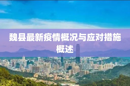 魏县最新疫情概况与应对措施概述