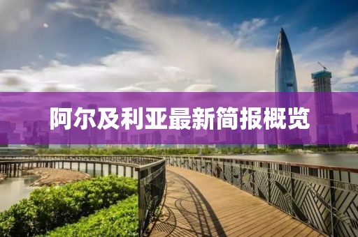 阿尔及利亚最新简报概览
