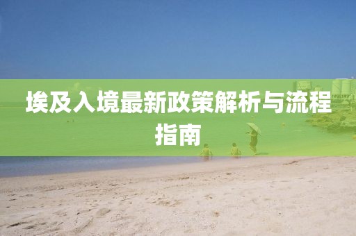 埃及入境最新政策解析与流程指南