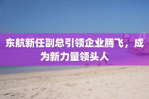 东航新任副总引领企业腾飞，成为新力量领头人