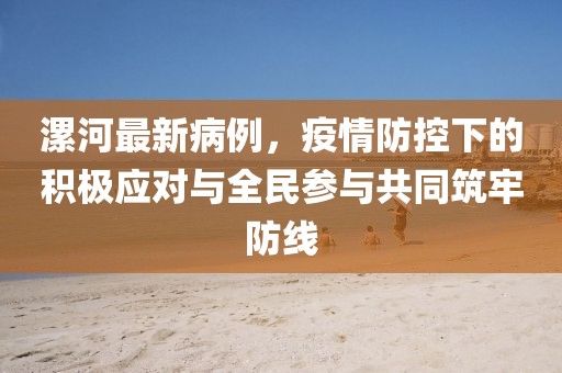漯河最新病例，疫情防控下的积极应对与全民参与共同筑牢防线