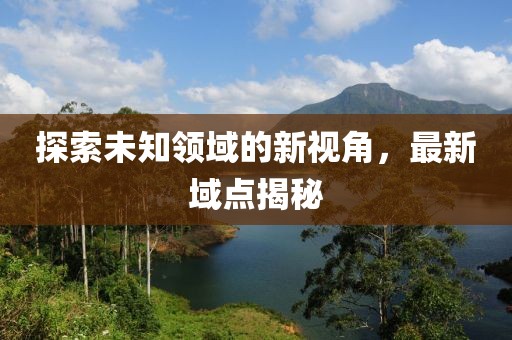 探索未知领域的新视角，最新域点揭秘