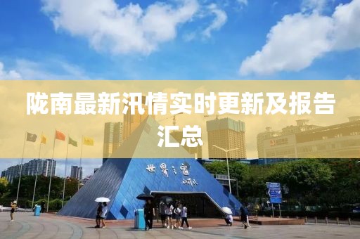 陇南最新汛情实时更新及报告汇总