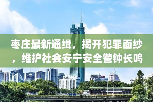 枣庄最新通缉，揭开犯罪面纱，维护社会安宁安全警钟长鸣