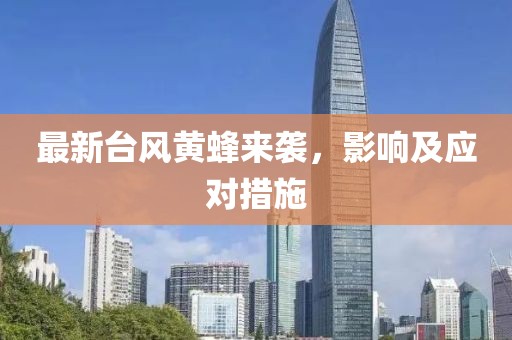 最新台风黄蜂来袭，影响及应对措施