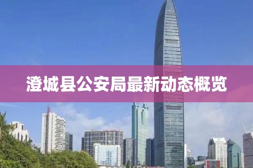 澄城县公安局最新动态概览
