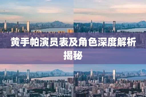 黄手帕演员表及角色深度解析揭秘