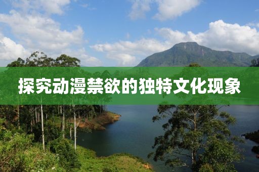 探究动漫禁欲的独特文化现象