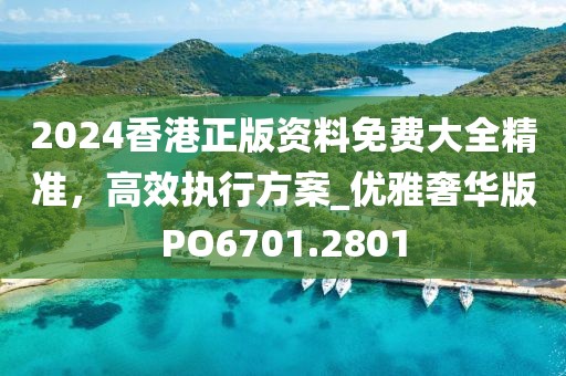 2024香港正版资料免费大全精准，高效执行方案_优雅奢华版PO6701.2801