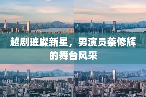 越剧璀璨新星，男演员蔡修辉的舞台风采