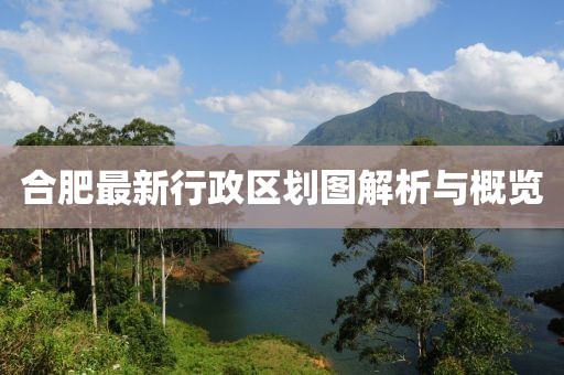 合肥最新行政区划图解析与概览
