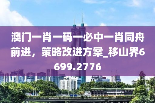 澳门一肖一码一必中一肖同舟前进，策略改进方案_移山界6699.2776