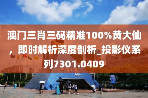 澳门三肖三码精准100%黄大仙，即时解析深度剖析_投影仪系列7301.0409