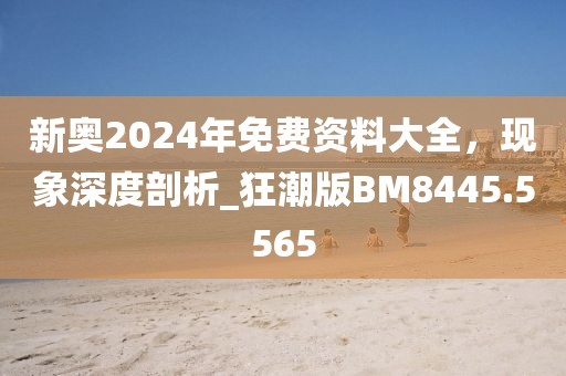 新奥2024年免费资料大全，现象深度剖析_狂潮版BM8445.5565