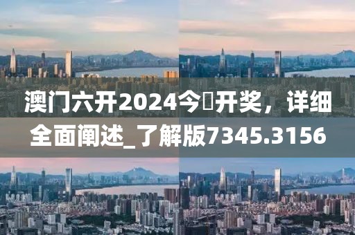 澳门六开2024今晩开奖，详细全面阐述_了解版7345.3156