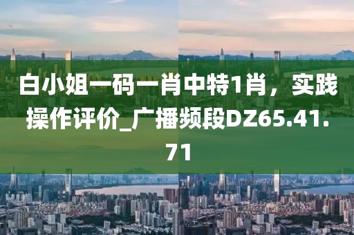 白小姐一码一肖中特1肖，实践操作评价_广播频段DZ65.41.71