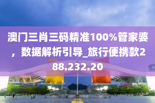 澳门三肖三码精准100%管家婆，数据解析引导_旅行便携款288.232.20
