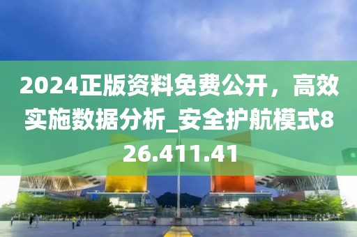 2024正版资料免费公开，高效实施数据分析_安全护航模式826.411.41