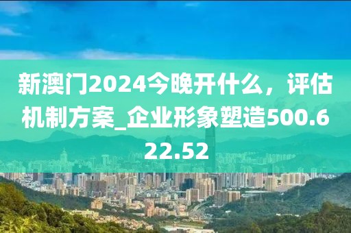 新澳门2024今晚开什么，评估机制方案_企业形象塑造500.622.52