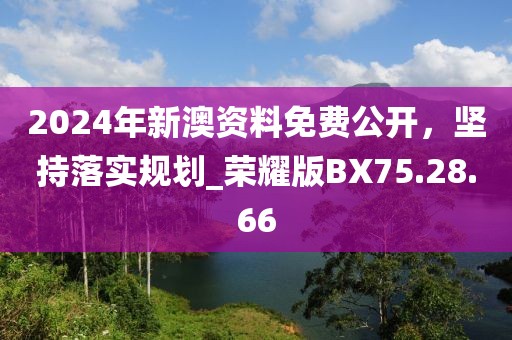 2024年新澳资料免费公开，坚持落实规划_荣耀版BX75.28.66