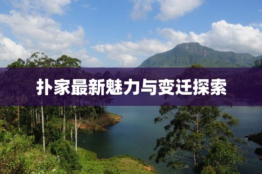 扑家最新魅力与变迁探索